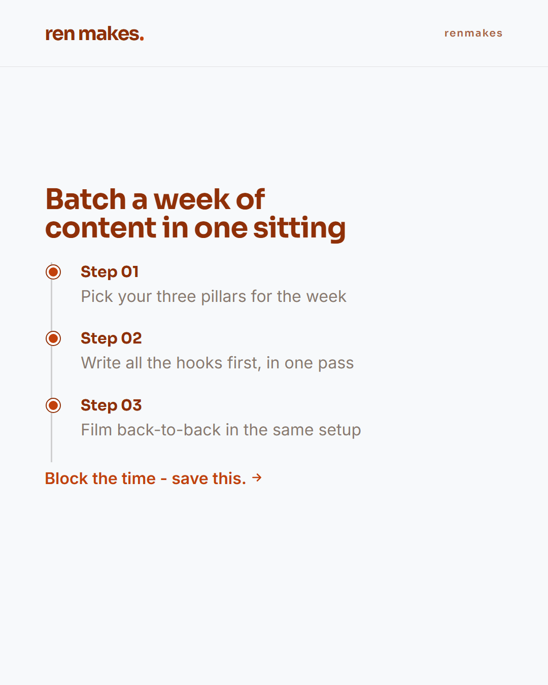 Generated example post: Long-form or short-form - where are you winning?