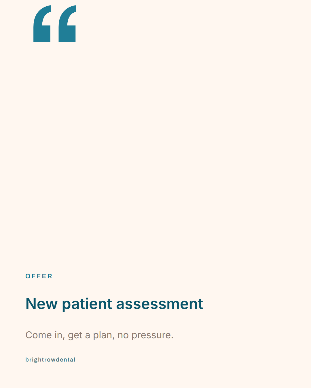 Generated example post: Book the check-up you keep putting off - the small problem today is the big bill you avoid tomorrow.